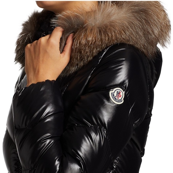 Moncler Jackets & Blazers - Moncler Flumarus Lacque Fox Fur-Trim Quilted Down Coat